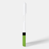 Moderne Groene Polka Dots Kleurenblok Monogram Case-Mate iPhone Case (Achterkant / Rechts)