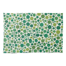Moderne groene polka-stip naadloos patroon