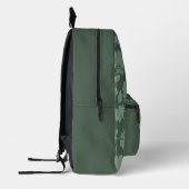 Moderne Groene Print Cut Naaizak Bedrukte Rugzak (Links)