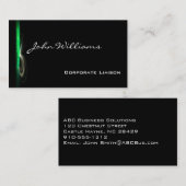 Moderne Groene Professionele Visitekaartjes met fo (Voorkant / Achterkant)