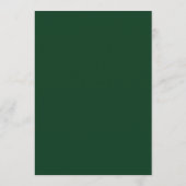 Moderne Groene Rand Trouwdag Menu (Achterkant)