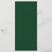 Moderne Groene Rand Trouwkaart Menu (Achterkant)