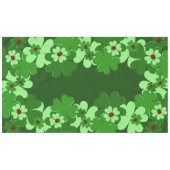 Moderne groene rode ladybug snijdt bladeren in tafelkleed (Voorkant (Horizontaal))