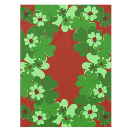 Moderne groene, rode lieveheersbeestje insect & kl tafelkleed