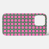 Moderne groene & roze Abstracte geometrische cirke Case-Mate iPhone Case (Achterkant (horizontaal))