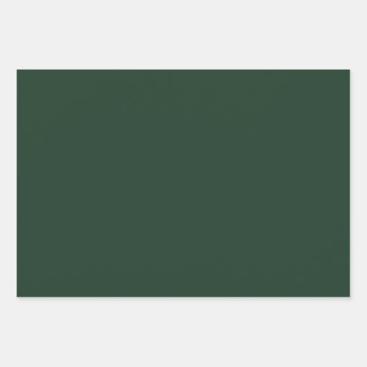 Moderne groene roze gouden kerstbomen inpakpapier vel (Voorkant 3)