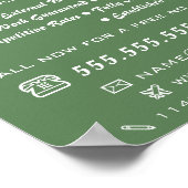 Moderne Groene Schilder & Decorator Poster (Hoek)