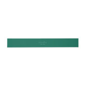 Moderne groene script huwelijksuitnodiging uitnodigingen wikkel (Vlak)