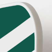 Moderne Groene Script Naam Pickleball Paddle (Links Detail)