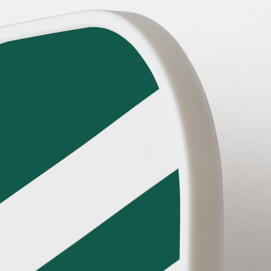 Moderne Groene Script Naam Pickleball Paddle (Links Detail)