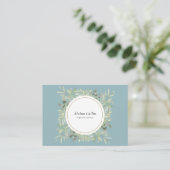 Moderne Groene Sieraden Displaykaart Visitekaartje (Staand voorkant)