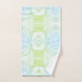 Moderne groene smeltophoping met marmer bad handdoek (Handdoek)