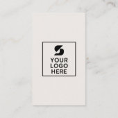 Moderne Groene Social Media Manager Foto Logo Visitekaartje (Achterkant)