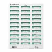 Moderne Groene Sparkly Glitter Elegant Kerstmis Etiket (Full Sheet)