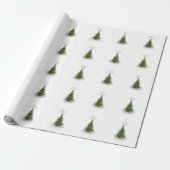 Moderne groene spiraal kerstboom, Inpakpapier (Uitgerold)