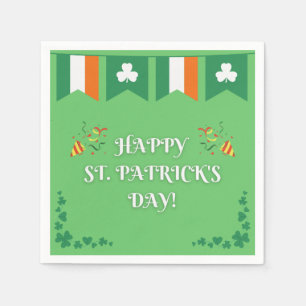 Moderne groene St. Patrick's Day Servet