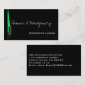 Moderne groene standaardVisitekaartjes voor fontei Visitekaartje (Voorkant / Achterkant)