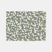 Moderne groene stippen  fleece deken (Voorkant (Horizontaal))