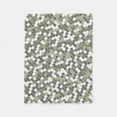 Moderne groene stippen  fleece deken (Voorkant)