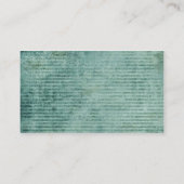 Moderne groene streepjesbannerstripes visitekaartje (Achterkant)