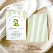 Moderne groene strepen Perfect Pair Bruidsdouche Kaart