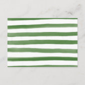 Moderne, groene strepen Word van Advice-Kaarten Advieskaart (Achterkant)