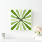 Moderne groene striped klok (Huis)