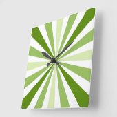 Moderne groene striped klok (Hoek)