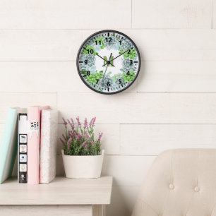 Moderne Groene Succulente Bloemige Monogram M