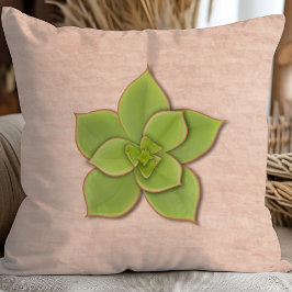 Moderne groene succulente botanische kussen
