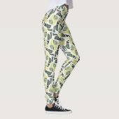 Moderne Groene Tegel Leggings (Rechts)