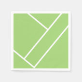 Moderne groene tennisbaan servet (Voorkant)