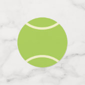 Moderne groene tennisbal partij confetti (Kleine voorkant)