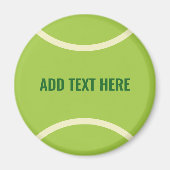Moderne groene tennisbal partij magneet (Voorkant)