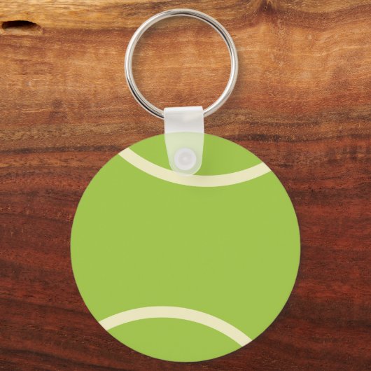 Moderne groene tennisbal partij sleutelhanger (Achterkant)