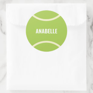 Moderne groene tennisbal ronde sticker