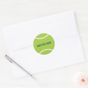 Moderne groene tennisbal ronde sticker
