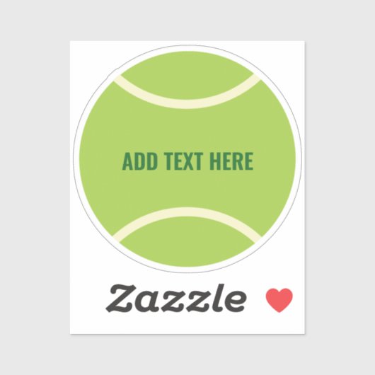 Moderne groene tennisbal sticker (Vel)