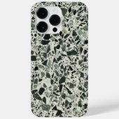 Moderne Groene Terrazzo Patroon Abstract Case-Mate iPhone Case (Achterkant)