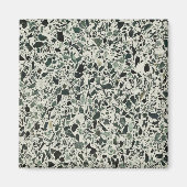 Moderne groene terrazzo-patroon abstract magneet (Voorkant)