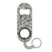Moderne Groene Terrazzo Patroon Abstract Mini Flessenopener (Achterkant)