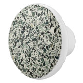 Moderne Groene Terrazzo Patroon Abstracte Keramische Knop (Rechts)