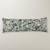 Moderne Groene Terrazzo Patroon Abstracte Lichaamskussen (Achterkant)