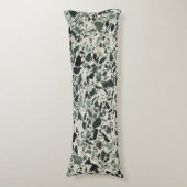Moderne Groene Terrazzo Patroon Abstracte Lichaamskussen (Voorkant Verticaal)