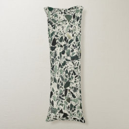 Moderne Groene Terrazzo Patroon Abstracte Lichaamskussen