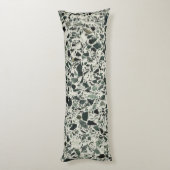 Moderne Groene Terrazzo Patroon Abstracte Lichaamskussen (Achterkant (Verticaal))