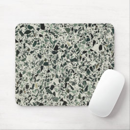 Moderne Groene Terrazzo Patroon Abstracte Muismat