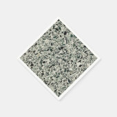 Moderne Groene Terrazzo Patroon Abstracte Servet (Hoek)