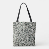 Moderne Groene Terrazzo Patroon Abstracte Tote Bag (Achterkant)