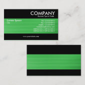 Moderne - groene textuur in penseelvorm visitekaartje (Voorkant / Achterkant)